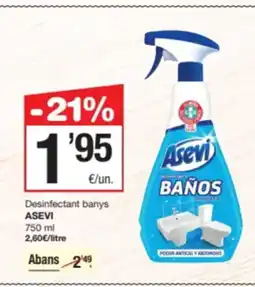 SPAR Fragadis ASEVI Desinfectant banys oferta