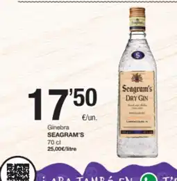 SPAR Fragadis SEAGRAM'S Ginebra oferta