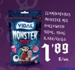 SPAR Fragadis VIDAL Llaminadures monster mix halloween oferta