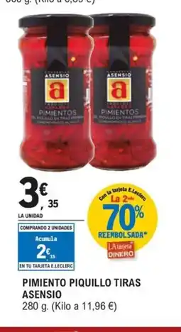 E.Leclerc ASENSIO Pimiento piquillo tiras oferta