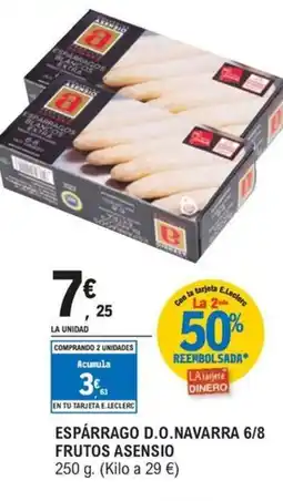 E.Leclerc ASENSIO Espárrago d.o.navarra 6/8 frutos oferta