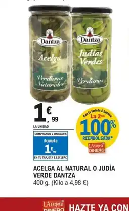 E.Leclerc DANTZA Acelga al natural o judía verde oferta