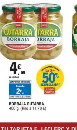 E.Leclerc GUTARRA Borraja oferta