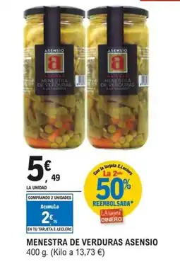 E.Leclerc ASENSIO Menestra de verduras oferta