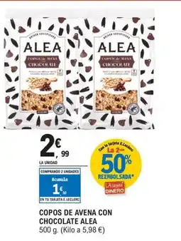 E.Leclerc ALEA Copos de avena con chocolate oferta