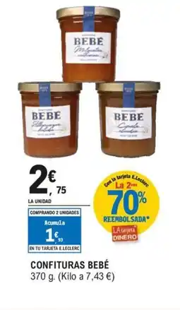 E.Leclerc BEBÉ Confituras oferta