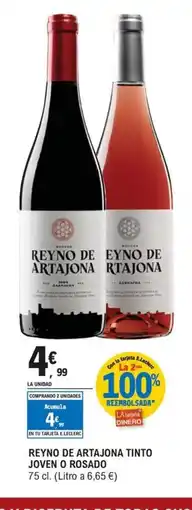 E.Leclerc Reyno de artajona tinto joven o rosado oferta