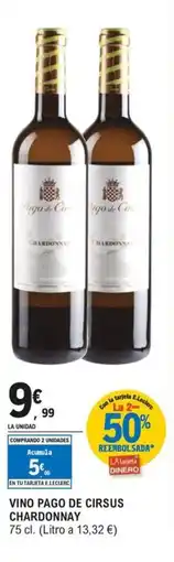 E.Leclerc Vino pago de cirsus chardonnay oferta