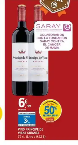 E.Leclerc Vino príncipe de viana crianza oferta