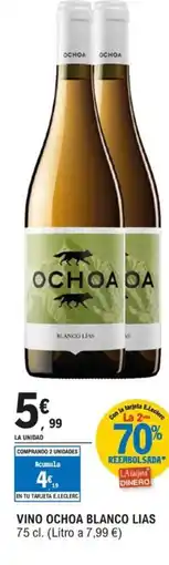 E.Leclerc Vino ochoa blanco lias oferta