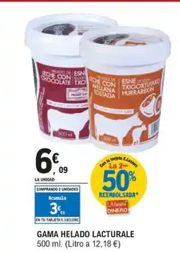 E.Leclerc Gama helado lacturale oferta