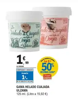 E.Leclerc Gama helado cuajada ulzama oferta