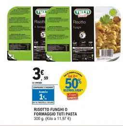 E.Leclerc TUTI PASTA Risotto funghi o formaggio oferta