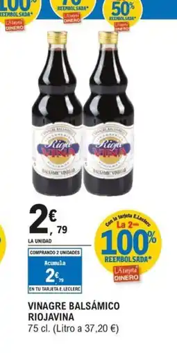 E.Leclerc RIOJAVINA Vinagre balsamico oferta