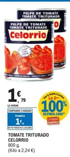E.Leclerc CELORRIO Tomate triturado oferta