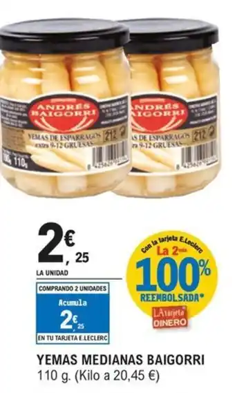 E.Leclerc BAIGORRI Yemas medianas oferta