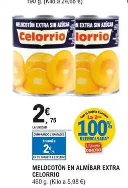 E.Leclerc CELORRIO Melocotón en almíbar extra oferta