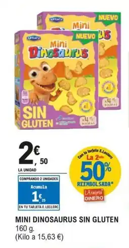 E.Leclerc Mini dinosaurus sin gluten oferta