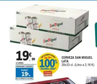 E.Leclerc SAN MIGUEL Cerveza oferta