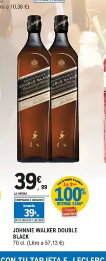 E.Leclerc JOHNNIE WALKER Double black oferta