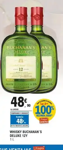 E.Leclerc Whisky buchanan´s deluxe 12y oferta
