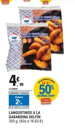 E.Leclerc DELFÍN Langostinos a la gabardina oferta