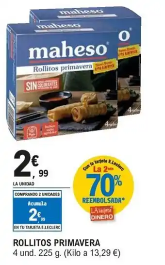 E.Leclerc Rollitos primavera oferta