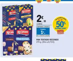E.Leclerc RECONDO Pan tostado oferta