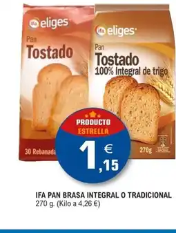 E.Leclerc Ifa pan brasa integral o tradicional oferta