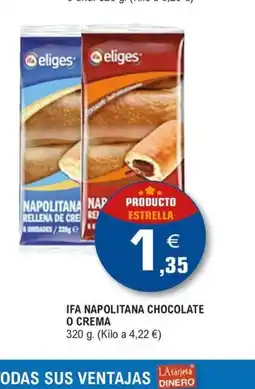 E.Leclerc Ifa napolitana chocolate o crema oferta