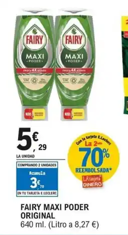 E.Leclerc FAIRY Maxi poder original oferta