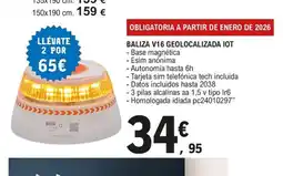 E.Leclerc Baliza v16 geolocalizada iot oferta