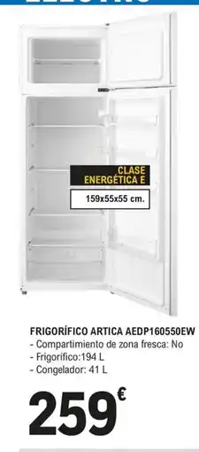 E.Leclerc Frigorífico artica AEDP160550EW oferta