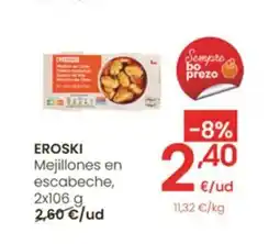 Eroski EROSKI Mejillones en escabeche oferta