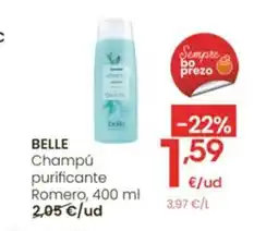 Eroski BELLE Champú purificante Romero oferta