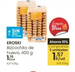 Eroski EROSKI Bizcochito de huevo oferta