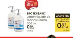 Eroski EROSKI BASIC Jabón líquido de manos Dermo oferta