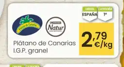 Eroski Plátano de Canarias I.G.P. granel oferta