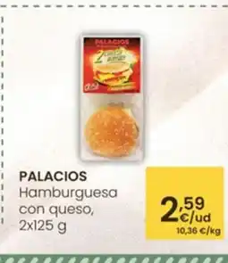 Eroski PALACIOS Hamburguesa con queso oferta
