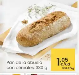 Eroski Pan de la abuela con cereales oferta