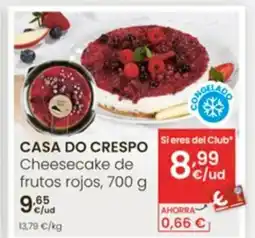 Eroski CASA DO CRESPO Cheesecake de frutos rojos oferta
