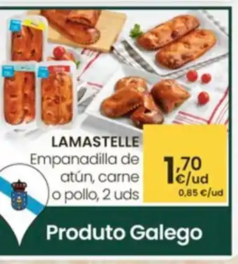 Eroski LAMASTELLE Empanadilla de atún, carne o pollo oferta