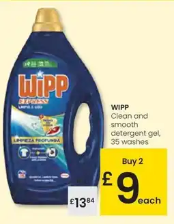 Eroski WIPP Clean and smooth detergent gel, 35 washes oferta