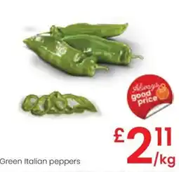 Eroski Green Italian peppers oferta