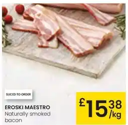 Eroski EROSKI Maestro naturally smoked bacon oferta