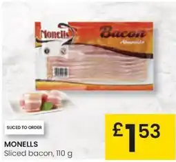 Eroski MONELLS Sliced bacon oferta