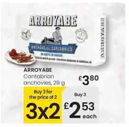 Eroski ARROYABE Cantabrian anchovies oferta