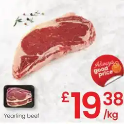 Eroski Yearling beef oferta