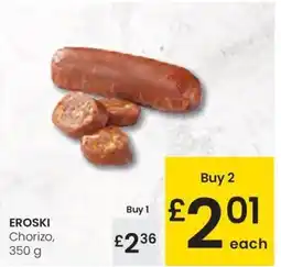 Eroski EROSKI Chorizo, oferta