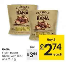 Eroski RANA Fresh pasta ravioli with BBQ ribs oferta